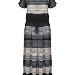 Chicwe Women’s Plus Size Printed Maxi Dress