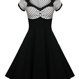 ACEVOG Women’s Polka Dot Vintage Tea Dress