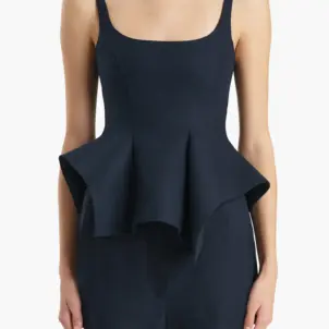 Loa Linen Peplum Top