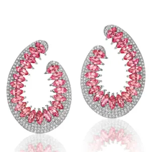 18K Gold Mirage Frontal Hoop Earrings