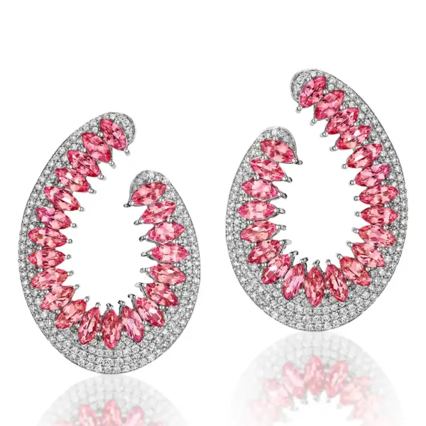 18K Gold Mirage Frontal Hoop Earrings