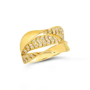 Dunas 18K Gold Diamond Ring