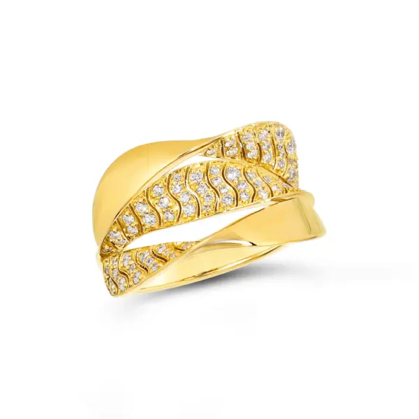 Dunas 18K Gold Diamond Ring