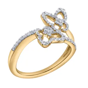 Lumetra 0.55 Ct 10K Gold Diamond Ring