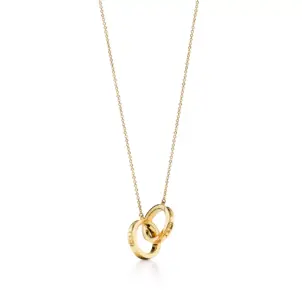 1837® Interlocking Circles Pendant in Yellow Gold, Small