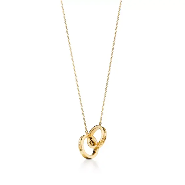 1837® Interlocking Circles Pendant in Yellow Gold, Small