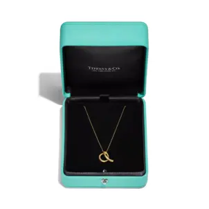 Small Alphabet Pendant in Yellow Gold