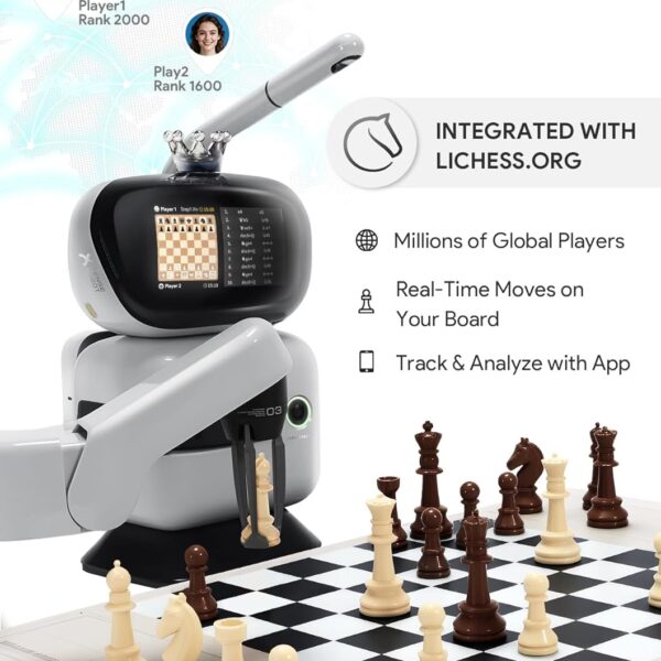 AI Chess Robot with Robotic Arm Electronic Computer