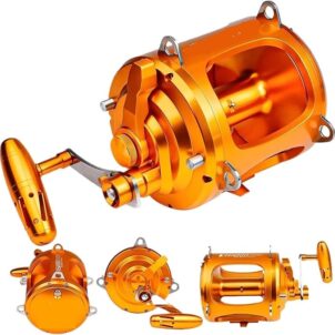 Saltwater Fishing Reel 8+1BB Dual Gear Slow Pitch Jigging