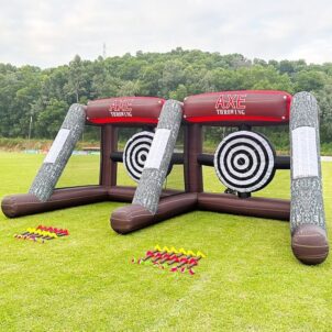 Inflatable Axe Throwing Game Inflatable Ball Toss Target Dart