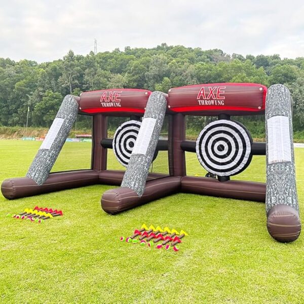 Inflatable Axe Throwing Game Inflatable Ball Toss Target Dart