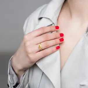 Gemstone and Diamond Cocktail Ring 10k