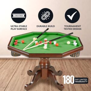 Hathaway Kingston 3 in 1 Octagon Poker Table, Dining
