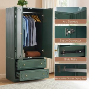 ORRD Fluted Freestanding Armoire