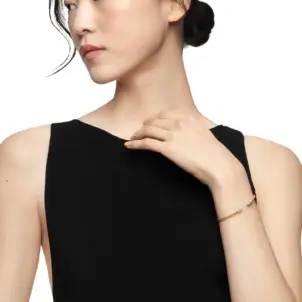 Petite Helena Cablespira Bracelet in 18K Yellow Gold with Diamonds