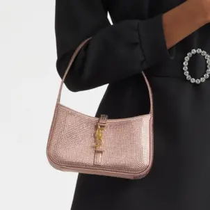 Le Mini Embellished Leather Hobo Bag