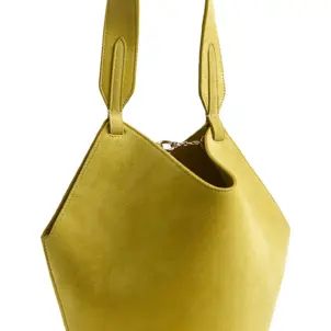 Mini Lotus Suede Top Handle Bag