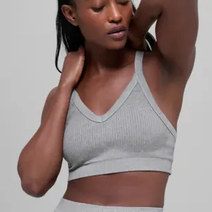 Seamless Two Tone Rib Bra