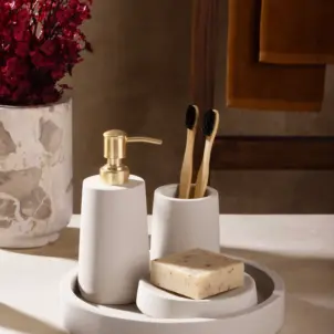 Casablanca Sandstone Bath Accessories, Set of 4