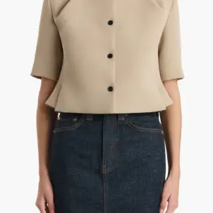 Franc Crepe Peplum Jacket