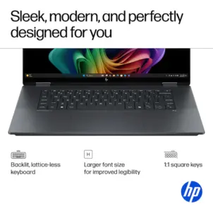 HP - OmniBook X Flip - Copilot+ PC - 16" 3K OLED Touch-Screen Laptop - Intel Core Ultra 9 288V 2024