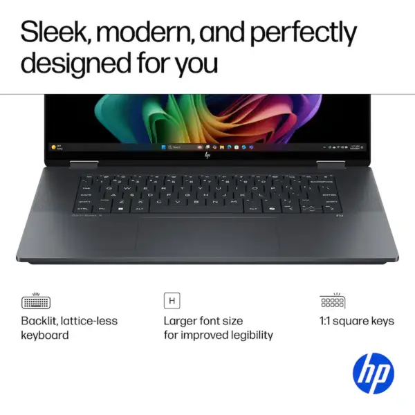 HP - OmniBook X Flip - Copilot+ PC - 16" 3K OLED Touch-Screen Laptop - Intel Core Ultra 9 288V 2024