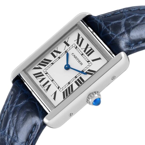 Cartier Tank Solo Small Steel Silver Roman Dial Ladies Watch