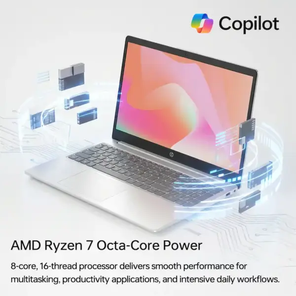 HP - 15.6" Touchscreen Laptop - AMD Ryzen 7 7730U, 32GB RAM - 2TB SSD
