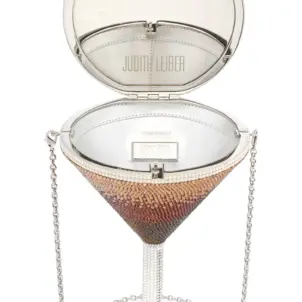 Espresso Martini Crystal Embellished Clutch