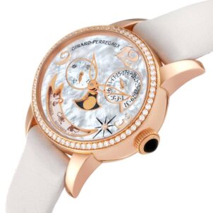 Girard Perregaux Cat's Eye Rose Gold Mother Of Pearl Diamond