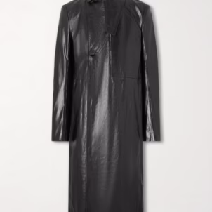 RICK OWENS Mastodon Leather Trench Coat