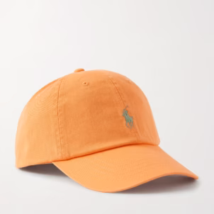 POLO RALPH LAUREN Logo-Embroidered Cotton-Twill Baseball Cap