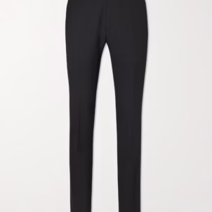 Straight-Leg Wool Suit Trousers