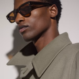 JACQUES MARIE MAGE/Jeff Goldblum D-Frame Acetate Sunglasses