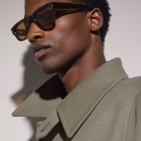JACQUES MARIE MAGE/Jeff Goldblum D-Frame Acetate Sunglasses