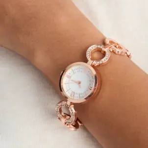 Mono Time Metal Watch - Rose Gold