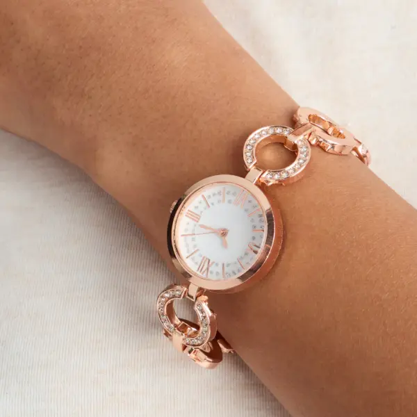 Mono Time Metal Watch - Rose Gold