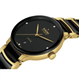 True Square Automatic Open Heart Ceramic Bracelet Watch
