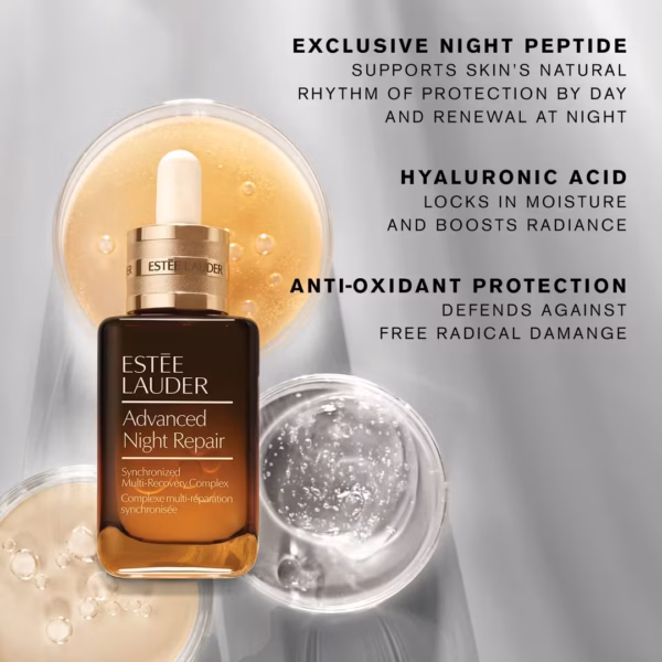 Advanced Night Repair Multi-Recovery Complex Serum with Hyaluronic Acid & Peptides