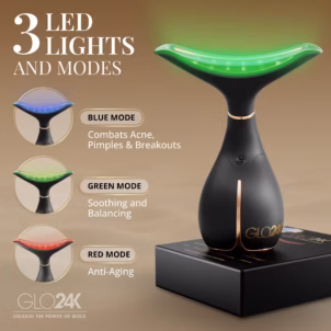 Neck & Face LED Beauty Massager + Collagen Neck Cream
