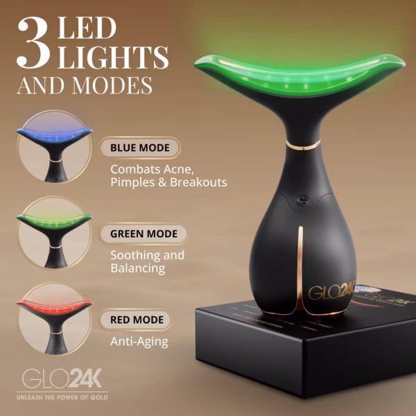 Neck & Face LED Beauty Massager + Collagen Neck Cream