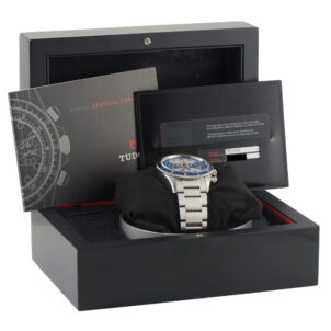 Heritage Chrono Blue Steel Watch