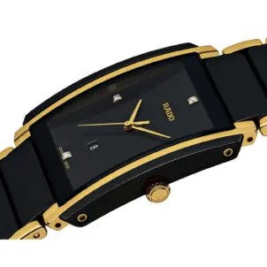 Integral Diamond Ceramic Bracelet Watch