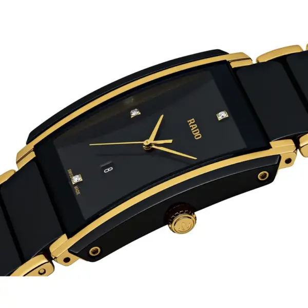 Integral Diamond Ceramic Bracelet Watch
