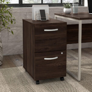 Bush Business Furniture Hybrid 2 Drawer Mobile File Cabinet
