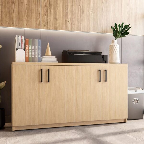 Element Contract 36"H 4-Door Office Storage Credenza Cabinet