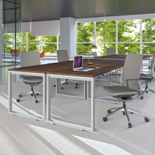 i5 Industries Gravity Gray Leather Executive Luxury Conference Chair