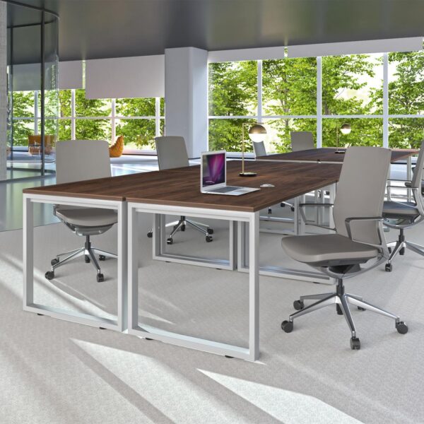 i5 Industries Gravity Gray Leather Executive Luxury Conference Chair