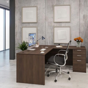 i5 Industries Kai Laminate L-Desk D6072P-2