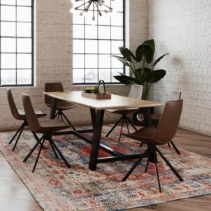 Midtown Solid Wood Top Collaborative Table
